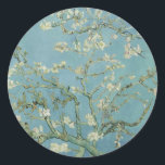 Almond Blossom: Vincent Van Gogh Runder Aufkleber<br><div class="desc">Almond Blossom. Gemalt von Vincent Van Gogh im Jahr 1890. Dieses Bild ist öffentlich zugänglich.</div>