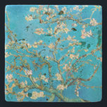 Almond Blossom Vincent van Gogh Steinuntersetzer<br><div class="desc">Schöne Mandelblüten auf Mandelbaum von Vincent van Gogh.</div>