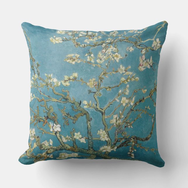 Almond Blossom von Vincent Van Gogh Kissen (Vorderseite)