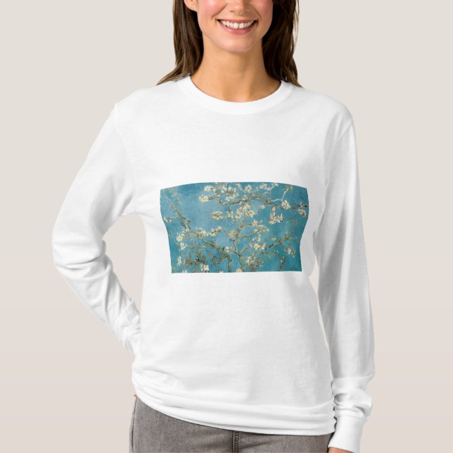 Almond Blossom von Vincent van Gogh T-Shirt (Vorderseite)