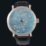 Almond Blossoms Blauer Vincent van Gogh Malerei Armbanduhr<br><div class="desc">Vincent van Gogh (Niederländisch, 1853 - 1890) Almond Blossom, 1890, Oil on Leinwand Ungerahmt: 73, 3 cm x 92, 4 cm Vincent van Gogh malte dieses Stillleben von Mandelblüten gegen einen blauen Himmel für seinen Neugeborenen, der nach ihm benannt wurde. Der Mandelbaum ist ein Symbol dieses neuen Lebens. Dieser Baum...</div>