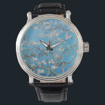 Almond Blossoms Blauer Vincent van Gogh Malerei Armbanduhr<br><div class="desc">Vincent van Gogh (Niederländisch, 1853 - 1890) Almond Blossom, 1890, Oil on Leinwand Ungerahmt: 73, 3 cm x 92, 4 cm Vincent van Gogh malte dieses Stillleben von Mandelblüten gegen einen blauen Himmel für seinen Neugeborenen, der nach ihm benannt wurde. Der Mandelbaum ist ein Symbol dieses neuen Lebens. Dieser Baum...</div>