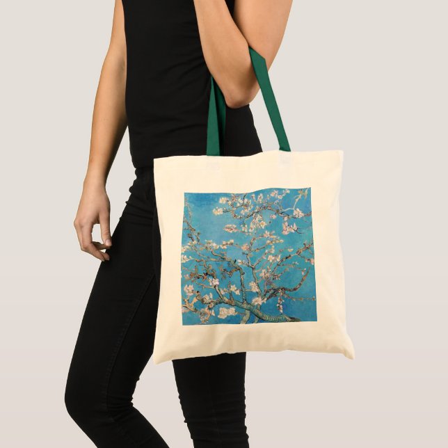 Almond Blossoms Blauer Vincent van Gogh Malerei Tragetasche (Vorderseite (Produkt))