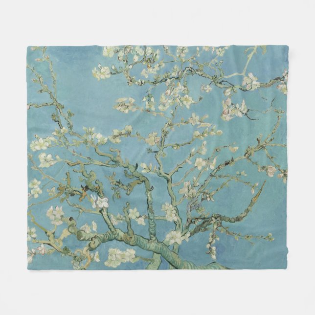 Almond Blossoms Painting by Van Gogh Fleecedecke (Vorderseite (Horizontal))