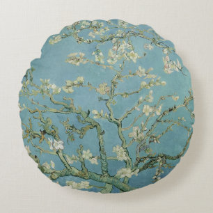 Almond Blossoms Painting by Van Gogh Rundes Kissen