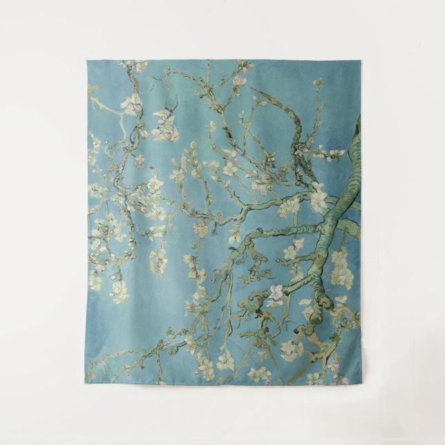 Almond Blossoms Painting by Van Gogh Wandteppich (Vorderseite)
