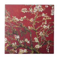 Almond Blossoms Roter Vincent van Gogh Malerei