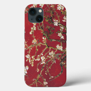 Almond Blossoms Roter Vincent van Gogh Malerei iPhone Hülle