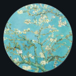 Almond Blossoms | Vincent van Gogh Runder Aufkleber<br><div class="desc">Mandelblüten (1890) des niederländischen Künstlers Vincent van Gogh (1853-1890). Van Goghs Almond-Blüten-Gemälde zeigen ein zartes Set aus weißen Blume gegen einen strahlenden türkisfarbenen Himmel, das für neues Leben und Erneuerung steht. Die eleganten Äste und fließenden Linien, die von japanischer Kunst Inspiriert werden, schaffen ein Gefühl der Gelassenheit und natürlichen Schönheit....</div>