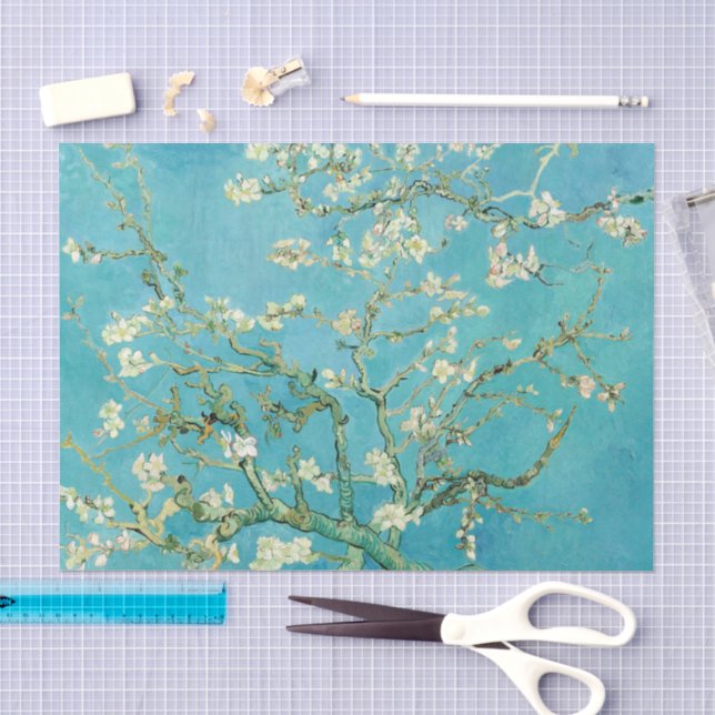 Almond Blossoms | Vincent van Gogh Seidenpapier (Handwerk)