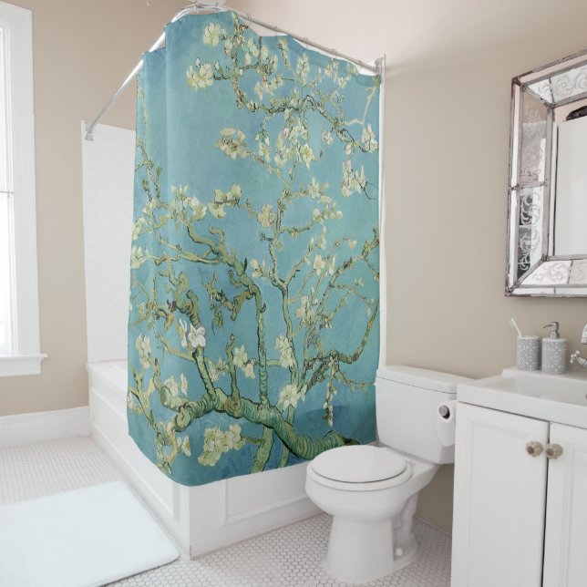 Almond Blossoms von Vincent Van Gogh Duschvorhang (Beispiel)