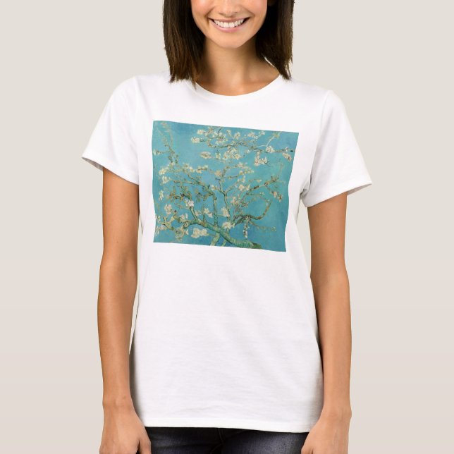 Almond Blossoms von Vincent Van Gogh Fine Art T-Shirt (Vorderseite)