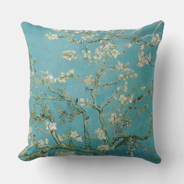 Almond Blossoms von Vincent van Gogh Kissen (Vorderseite)