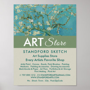 Almond-Blüten von Van Gogh, Art Supplies Store Poster