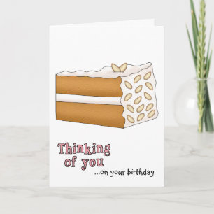 Almond Cake Birthday Card Karte