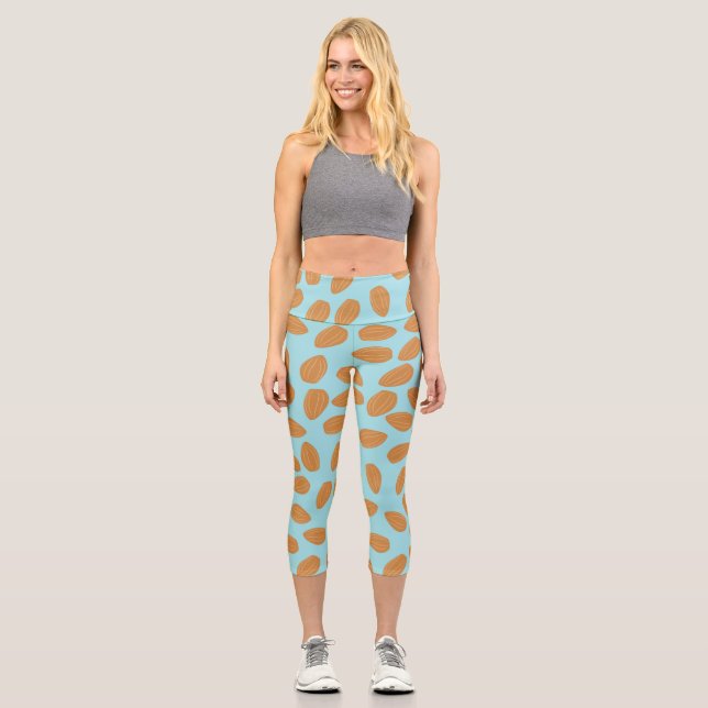 Almond Pattern Capri Leggings (Vorderseite)