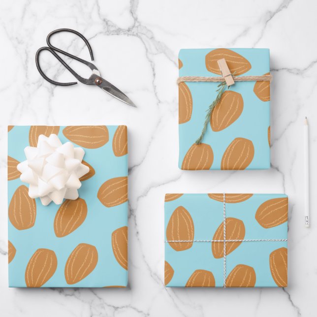 Almond Pattern Geschenkpapier Set (Vorderseite)