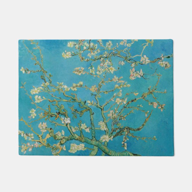 Almond Tree blühend von Van Gogh Fußmatte (Vorderseite)