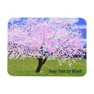 Almond Tree in Bloom Magnet