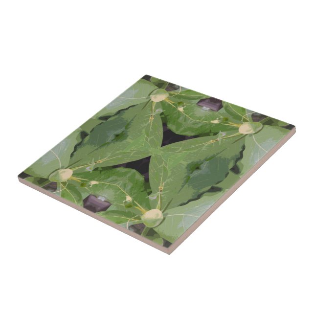 Almond Tree Pattern Fliese (Seite)