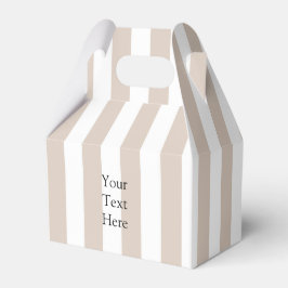 Almond & White Stripes  Geschenkschachtel
