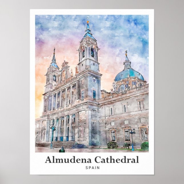 Almudena Kathedrale Madrid Spanien Poster (Vorne)