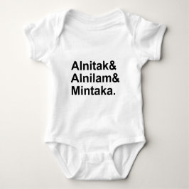 Alnitak Alnilam Mintaka| 3 Sterne des Orion - Gürt Baby Strampler