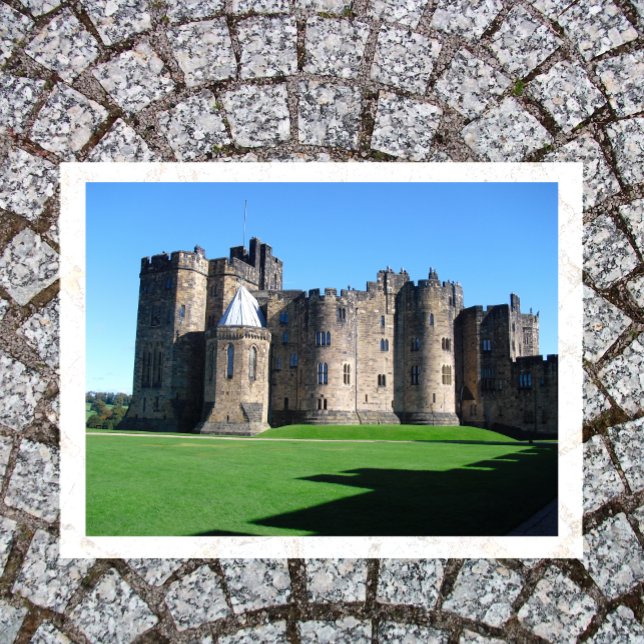 Alnwick Castle, Northumberland, England Postkarte (Von Creator hochgeladen)