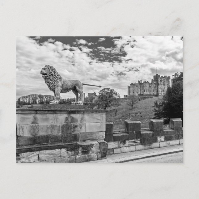 Alnwick-Schloss, Northumberland Postkarte (Vorderseite)