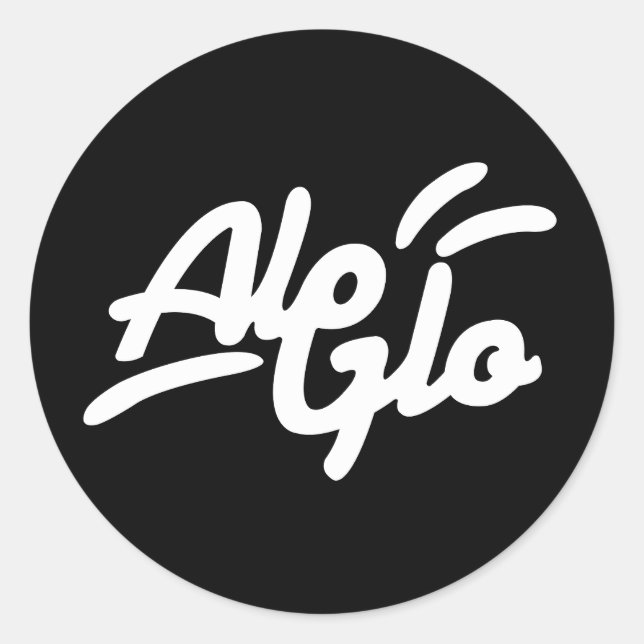 Alo Glo, die ultimative Creme für göttliche Schönh Runder Aufkleber (Vorderseite)