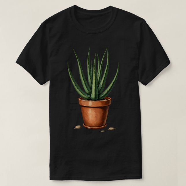 Aloe Botanical T-Shirt (Design vorne)