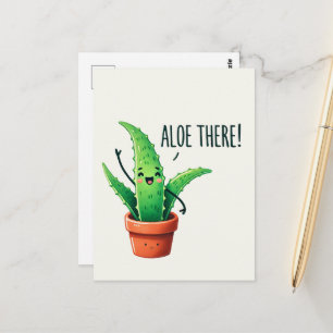 Aloe Là ! Carte postale du Plante Cute Aloe Vera