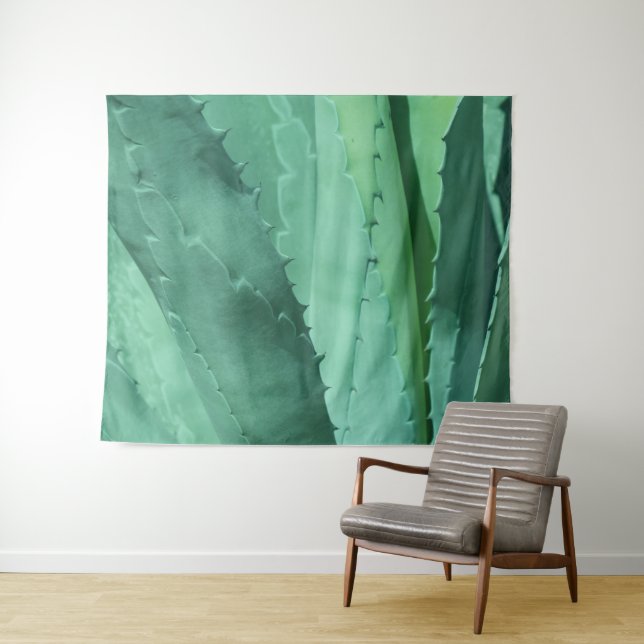 Aloe - Makrofotografie Wandteppich (Beispiel (Horizontal))