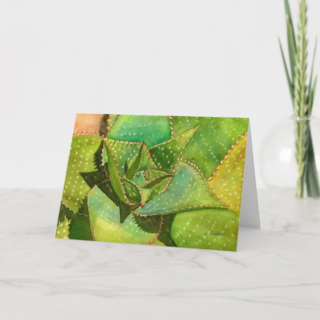 Aloe notecard karte (Vorderseite)