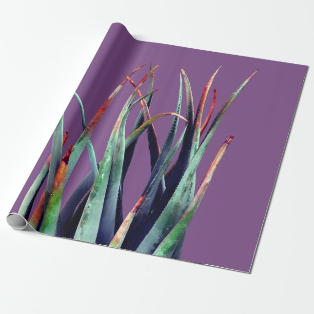 ALoe Pflanze Foto Wrapping Paper Geschenkpapier (Ungerollt)