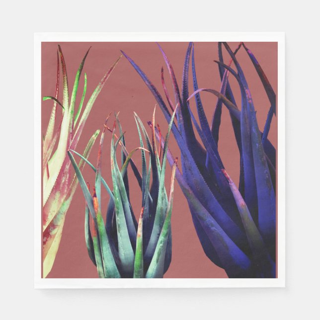 Aloe Vera Paper Napkins Serviette (Vorderseite)