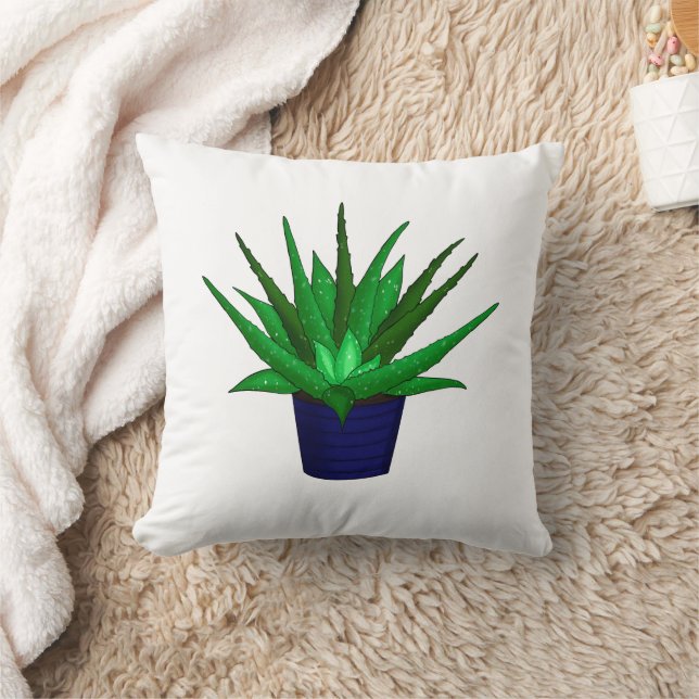 Aloe Vera Pflanze Kissen (Decke)