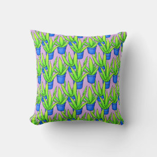 Aloe Vera Pflanze Pattern Kissen