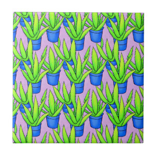 Aloe Vera Pflanzen Muster Fliese