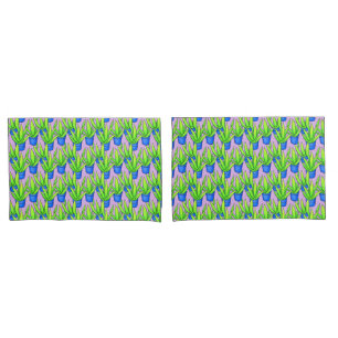Aloe Vera Pflanzen Muster Monogrammiert Kissenbezug