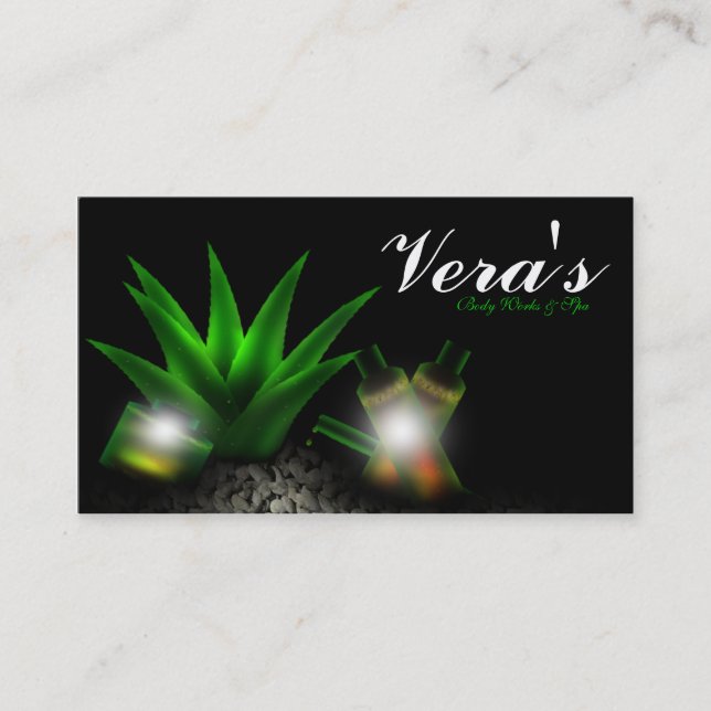 Aloe Vera schaukelt Visitenkarte (Vorderseite)