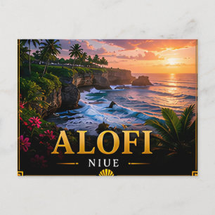 📍 Alofi Niue Reise Souvenir Insel Besucher 🌴 Postkarte