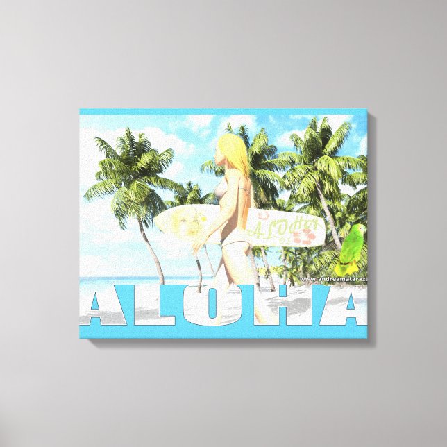 Aloha 01 leinwanddruck (Vorderseite)