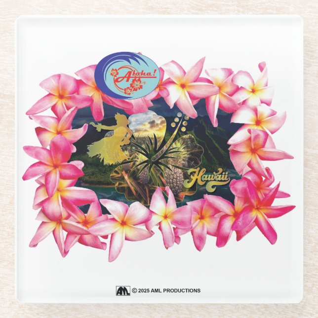 ALOHA 2 7 VERSION 3 GLASUNTERSETZER (Vorderseite)