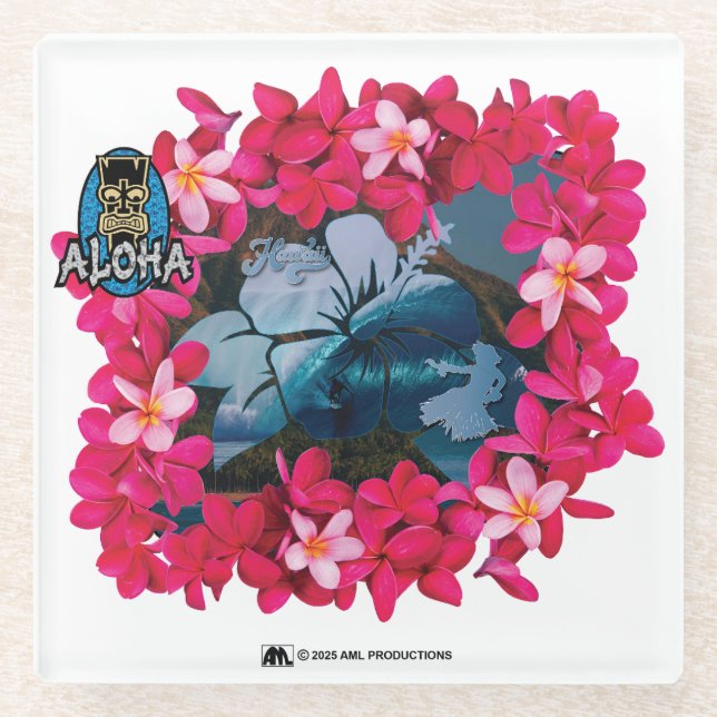 ALOHA 3 14 GLASUNTERSETZER (Vorderseite)