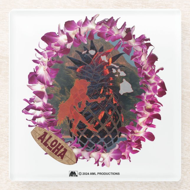 ALOHA 52 GLASUNTERSETZER (Vorderseite)