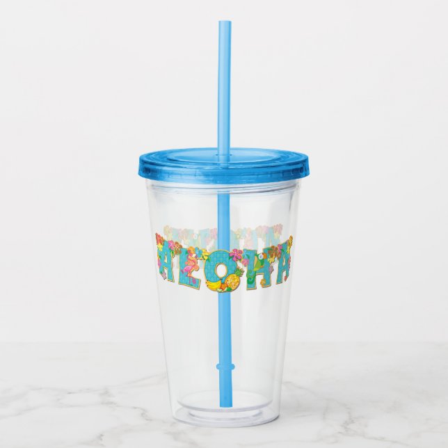 Aloha Acryltrinkbecher (Vorderseite)