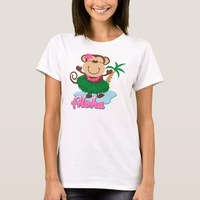Aloha Affe-Shirt T-Shirt (Vorderseite)