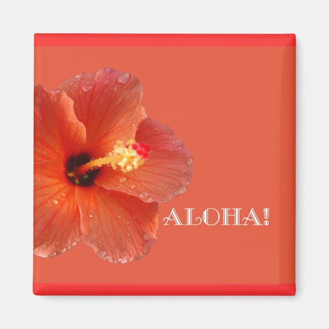 Aloha ! Aimant Hibiscus (Devant)