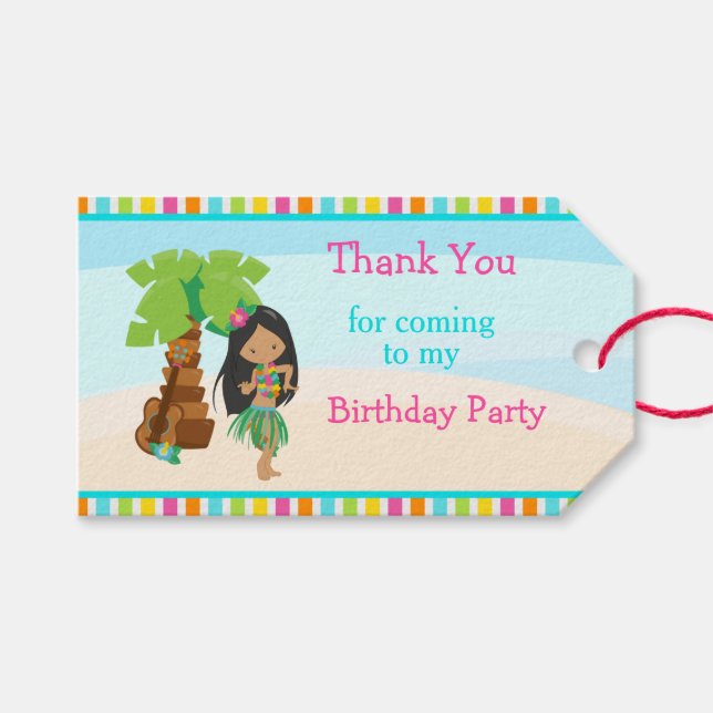 Aloha American Girl Geschenkanhänger (Vorderseite (Horizontal))